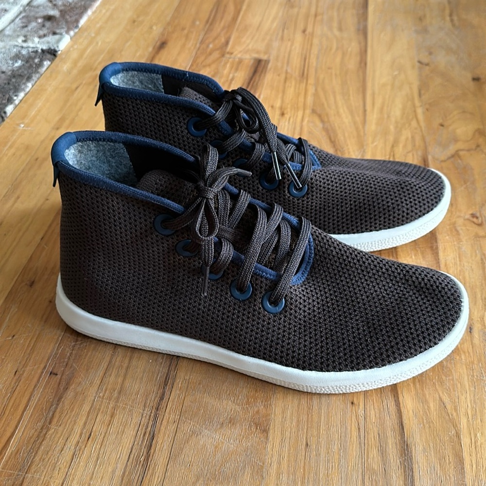 Allbirds Original Hightop Shoes - Classic sz 10 W Dark Brown w wool insoles